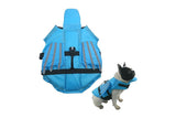 Dog Life Jacket Wings Pet Life Vest Adjustable Dog Flotation Swim Vest Blue - XL