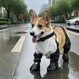 Waterproof Pet Boots Dog Rain Shoes for Outdoor Use - M - Close-Up Angle