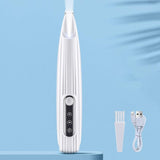 Dog Paw Trimmer with LED Light Rechargeable Pet Hair Clippers for Small Dogs Cats White