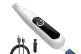 Dog Paw Trimmer with LED Light Rechargeable Pet Hair Clippers for Small Dogs Cats White - Extra Image