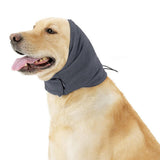 Dog Calming Ear Wraps Ear Protection Cover Pet Dog Head Muff Dark Gray - S
