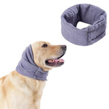Dog Calming Ear Wraps Ear Protection Cover Pet Dog Head Muff Dark Gray - M - Extra Image