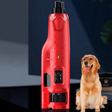 6-Speed Electric Nail Grinder Pet Dog Nail Trimmers File with 2 LED Lights - Side View