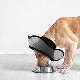 Pet Dog Cone Collar Soft Neck Collar Adjustable Pet Elizabethan Collar Black - XL - Top-Down View