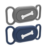 2Pcs Pet Cat Collar Holder Silicone Case for Samsung Galaxy SmartTag2 Style 2 - 45-Degree Angle