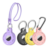 4Pcs For Apple Airtag Case Cover Anti-lost Keychain Ring Protective Case Style 1 - Top-Down View