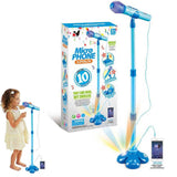Karaoke Machine with 1 Mic Adjustable Stand Music Play Toy Pink - Rear View