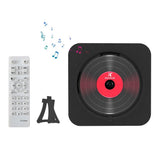 Wall-Mount Bluetooth CD Player LCD Display Music Player Home Audio Boombox White