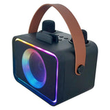 Mini Karaoke Machine Portable Bluetooth Speaker with 2 Wireless Mic - Top-Down View