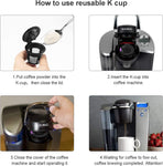 6 Pack Reusable K Cups For Reusable K CUP Coffee Filter Refillable Single