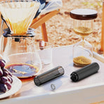 Electric Rechargeable Milk Mixer Handheld Frother USB Charging Black 1pc
