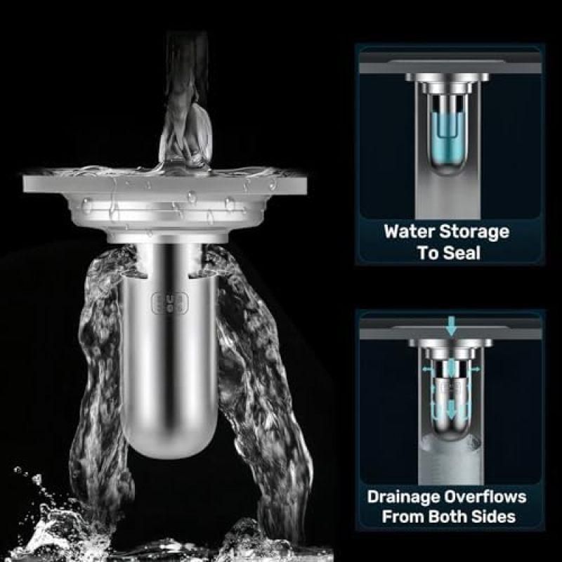 Stainless Steel 304 Bathroom Deodorant Floor Drain Depth Drain Plug