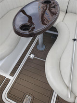1999-2005 Four Winns 268 Vista Swim Platform Cockpit Boat EVA Foam Faux Teak Floor Pad Mat SeaDek MarineMat Gatorstep Style Self Adhesive - Top-Down View