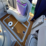 1999-2005 Four Winns 268 Vista Swim Platform Cockpit Boat EVA Foam Faux Teak Floor Pad Mat SeaDek MarineMat Gatorstep Style Self Adhesive - 45-Degree Angle