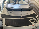 2008-2012 Sea Ray 185 Sport Swim Platform Pad Boat EVA Foam Teak Deck Floor Mat SeaDek MarineMat Gatorstep Style Self Adhesive - Front View