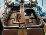 2005-2013 Mastercraft X45 Cockpit Pad Boat EVA Foam Faux Teak Deck Floor Mat SeaDek MarineMat Gatorstep Style Self Adhesive - Top-Down View