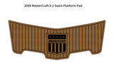 2008 MasterCraft X-2 Boat Swim Platform Pad Boat EVA Foam Faux Teak Deck Floor SeaDek MarineMat Gatorstep Style Self Adhesive