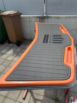 2008 MasterCraft X-2 Boat Swim Platform Pad Boat EVA Foam Faux Teak Deck Floor SeaDek MarineMat Gatorstep Style Self Adhesive - Top-Down View