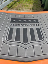 2008 MasterCraft X-2 Boat Swim Platform Pad Boat EVA Foam Faux Teak Deck Floor SeaDek MarineMat Gatorstep Style Self Adhesive - 45-Degree Angle