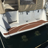 1999 Maxum 3000 SCR Swim Platform Cockpit Pad Boat EVA Faux Foam Teak Deck Floor SeaDek MarineMat Gatorstep Style Self Adhesive - 45-Degree Angle