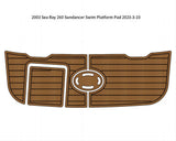 2003 Sea Ray 260 Sundancer Swim Platform Pad Boat EVA Foam Teak Deck Floor Mat SeaDek MarineMat Gatorstep Style Self Adhesive