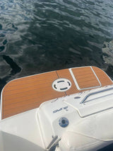 2003 Sea Ray 260 Sundancer Swim Platform Pad Boat EVA Foam Teak Deck Floor Mat SeaDek MarineMat Gatorstep Style Self Adhesive - Top-Down View