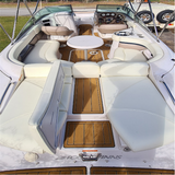 2005 Four Winns Horizon 230 Swim Platform Cockpit Boat EVA Foam Teak Floor Pad SeaDek MarineMat Gatorstep Style Self Adhesive - Side View