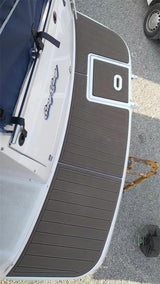 2003 Four Winns 268 Vista Cruiser Swim Platform Boat EVA Foam Teak Floor Pad Mat SeaDek MarineMat Gatorstep Style Self Adhesive - Front View