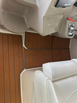 1998-2002 Cruisers Yachts 3870 Swim Platform Cockpit Pad Boat EVA Teak Floor Mat SeaDek MarineMat Gatorstep Style Self Adhesive - Rear View