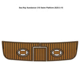 Sea Ray 310 Sundancer Swim Platform Pad Boat EVA Foam Faux Teak Deck Floor Mat SeaDek MarineMat Gatorstep Style Self Adhesive