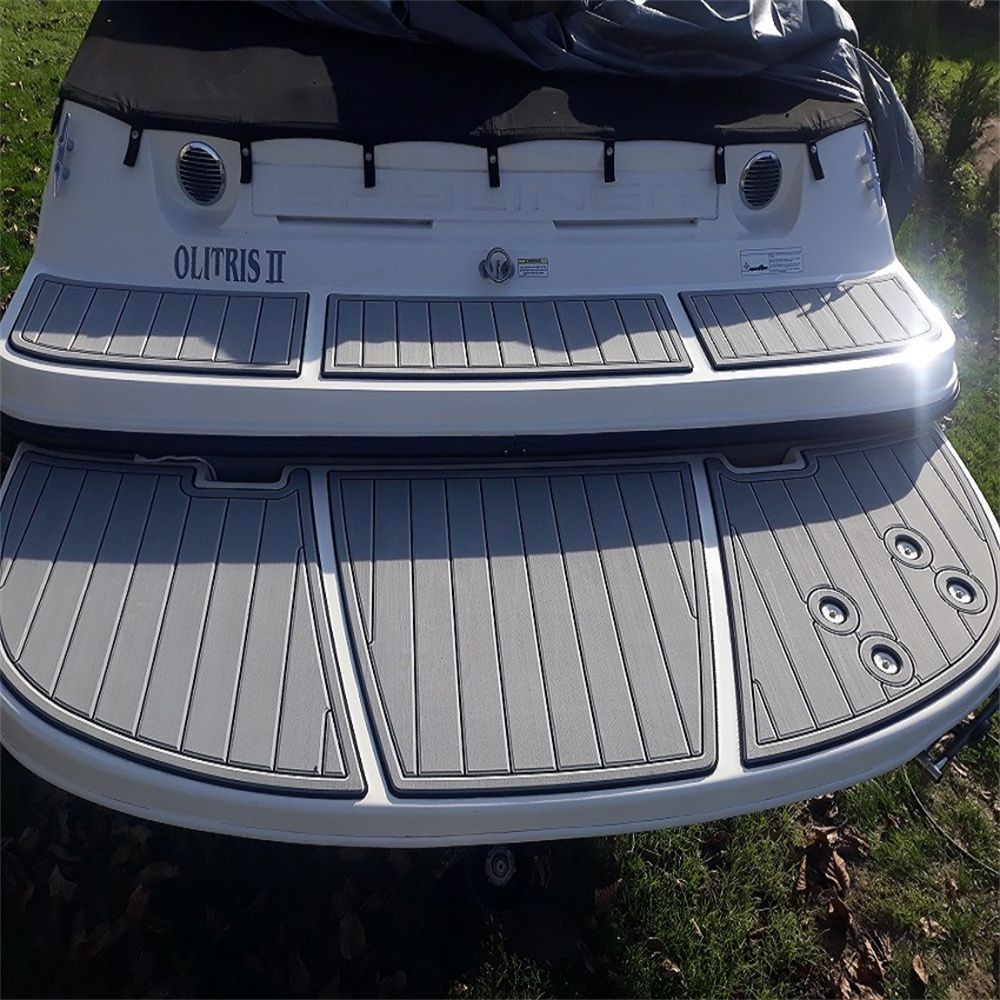 2014 Bayliner 185 Bowrider Swim Platform Boat EVA Foam Teak Deck Floor Pad Mat SeaDek MarineMat Gatorstep Style Self Adhesive