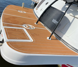 2000 Four Winns 298 Vista Swim Platform Cockpit Boat EVA Foam Teak Deck Floor SeaDek MarineMat Gatorstep Style Self Adhesive - Front View