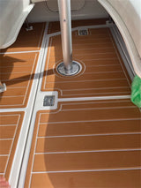 2000 Four Winns 298 Vista Swim Platform Cockpit Boat EVA Foam Teak Deck Floor SeaDek MarineMat Gatorstep Style Self Adhesive