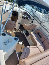 2004 Rinker 232 Swim Platform Cockpit Pad Boat EVA Foam Faux Teak Deck Floor Mat SeaDek MarineMat Gatorstep Style Self Adhesive - Top-Down View