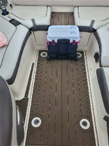 2010-2014 Yamaha 240&242 Lounger Swim Platform Cockpit Mat Boat EVA Teak Floor Pad SeaDek MarineMat Style Self Adhesive - Side View