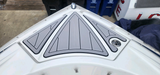 2008 Azure 298 Swim Platform Cockpit Pad Boat EVA Foam Faux Teak Deck Floor Mat SeaDek MarineMat Gatorstep Style Self Adhesive - Top-Down View
