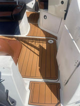 2003 Bayliner 245 SB Swim Platform Cockpit Boat EVA Foam Teak Deck Floor Pad Mat SeaDek MarineMat Gatorstep Style Self Adhesive - Front View