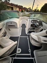 2007 Chaparral 246 SSI Swim Platform Cockpit Boat EVA Foam Teak Floor Pad Mat SeaDek MarineMat Gatorstep Style Self Adhesive - Side View