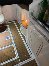 2000 Cruiser Yachts 3075 Express Swim Platform Cockpit Pad Boat EVA Teak Floor SeaDek MarineMat Gatorstep Style Self Adhesive - 45-Degree Angle
