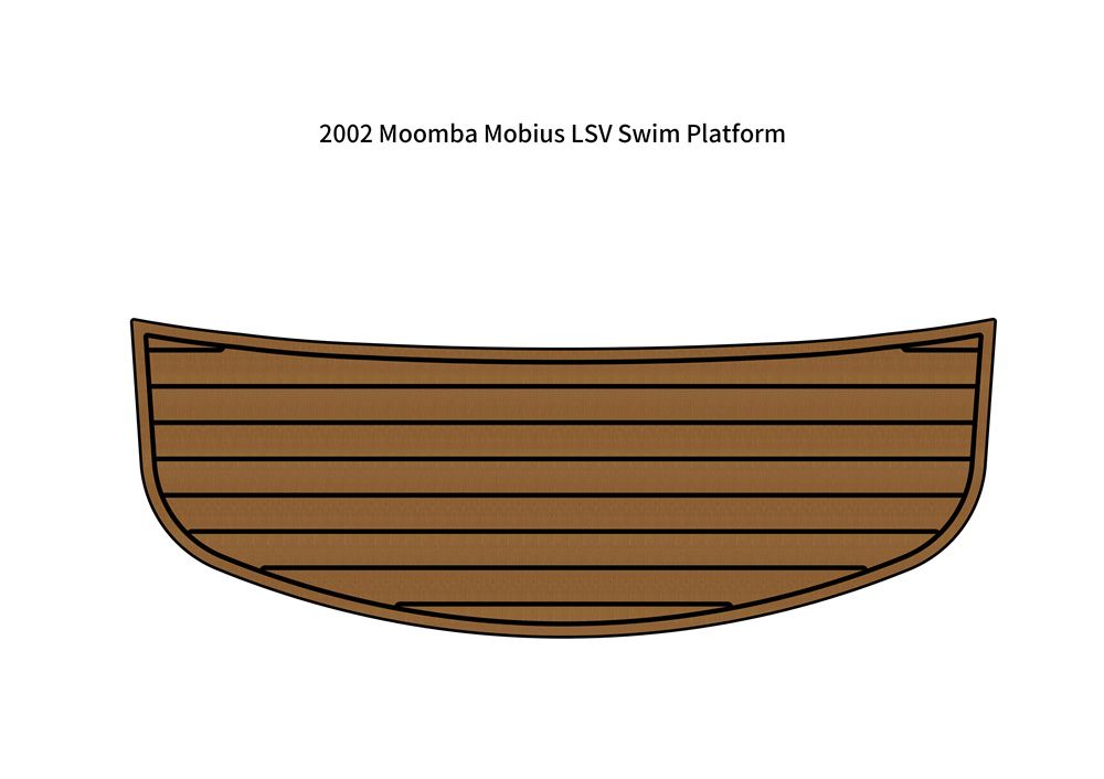 2002 Moomba Mobius LSV Swim Platform Step Pad Boat EVA Foam Teak Deck Floor Mat SeaDek MarineMat Gatorstep Style Self Adhesive