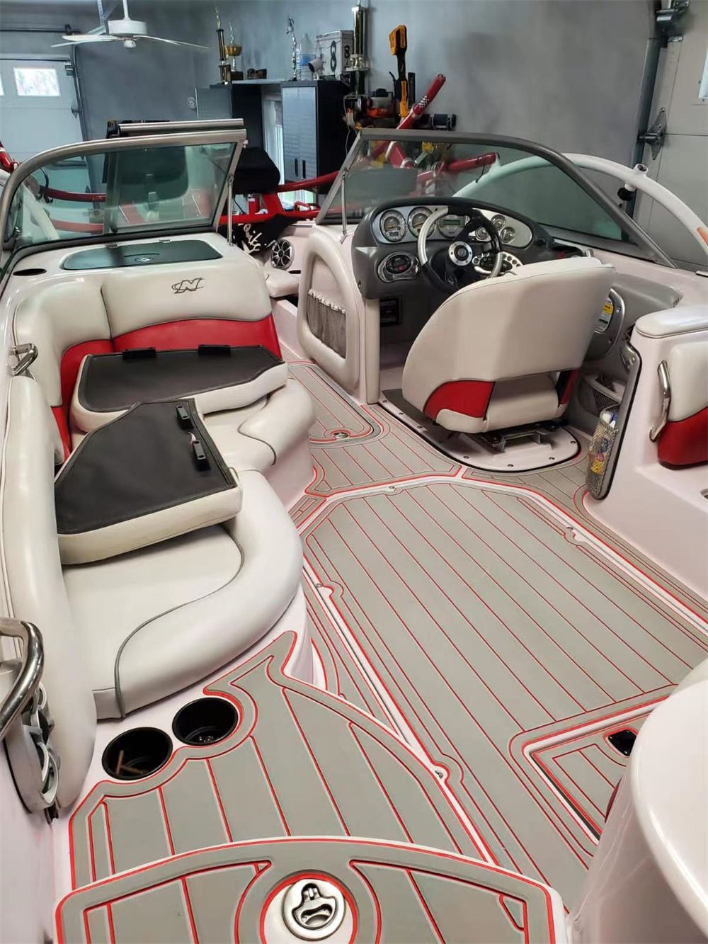 2006 Nautique SV211 Swim Platform Cockpit Pad Boat EVA Foam Teak Deck Floor Mat SeaDek MarineMat Style Self Adhesive