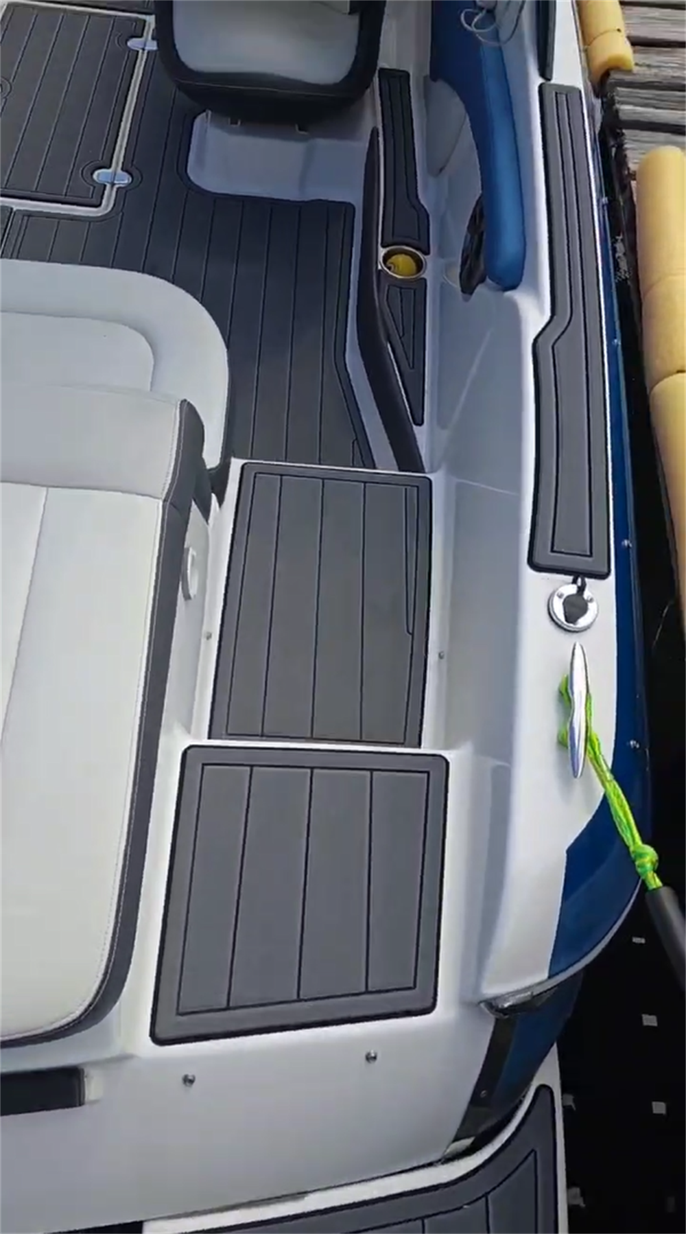 2016 Regal 1900 ES Swim Platform Cockpit Pad Boat EVA Foam Faux Teak Deck Floor Mat Seadek MarineMat Gatorstep Style Self Adhesive