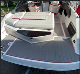 2003 Regal 2000 Swim Platform Step Pad Boat EVA Foam Faux Teak Deck Floor Mat SeaDek MarineMat Gatorstep Style Self Adhesive - Front View