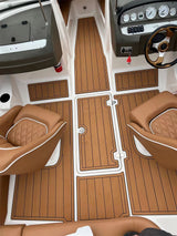 2001 Regal 1900 LE Swim Platform Cockpit Pad Boat EVA Foam Teak Deck Floor Mat SeaDek MarineMat Style Self Adhesive - Rear View