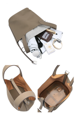 Tote Bag for Women Vegan Leather Bucket Purse for Women Top Handle Handbag Shoulder Bag-Ivory White