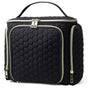 Travel Makeup Bag with Handle — Large Multi-Compartment Cosmetic Organizer, Portable Toiletry Bag for Women