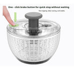 3.6L Press-Type Salad Spinner, Multifunctional Vegetable Dryer, Household Fruit Washer Drain Basket for Fitness Meal Greens