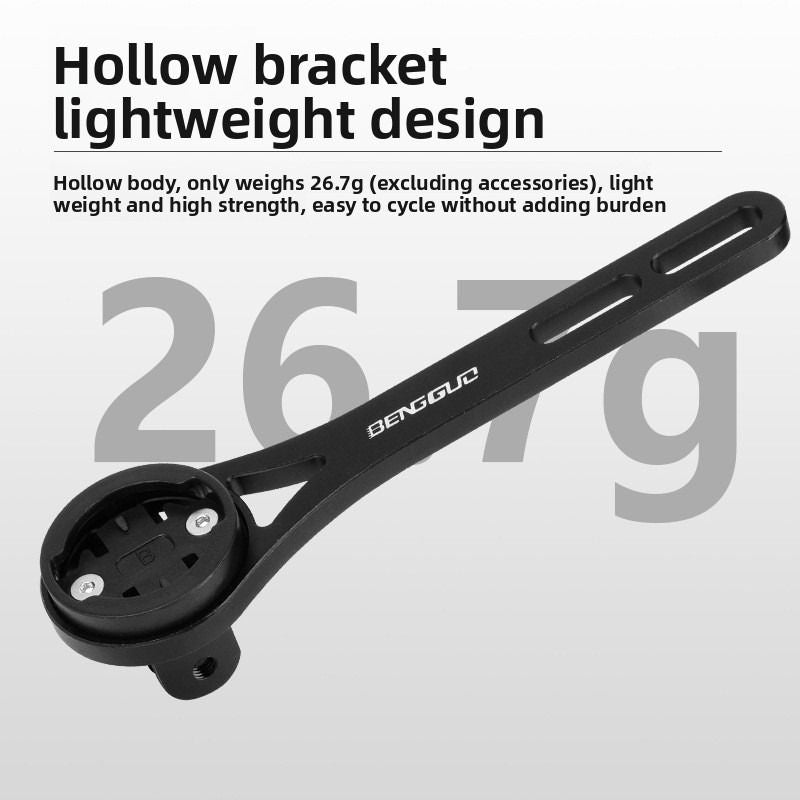Lightweight Bike Computer Mount, One-Piece Extension Mount, Aluminum Alloy Cycling Mount - Red