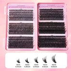 Segmented Cluster False Eyelash Set, 8–16 mm Mixed Lengths, Natural and Voluminous Eyelash Extensions