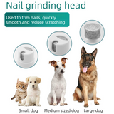 4-in-1 Pet Electric Clipper, Cat and Dog Hair Trimmer and Nail Grinder, Pet Grooming Supplies - White - Extra Image